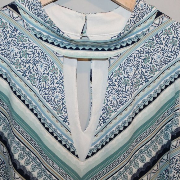 WHBM Sleeveless Printed Choker Top HW7807 - Picture 3 of 9